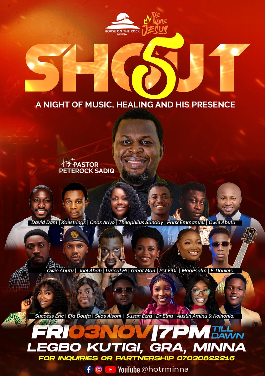 There is just one name with the utmost power and that is the name of JESUS…and we will unapologetically shout that name for the whole earth to hear #SHOUT5