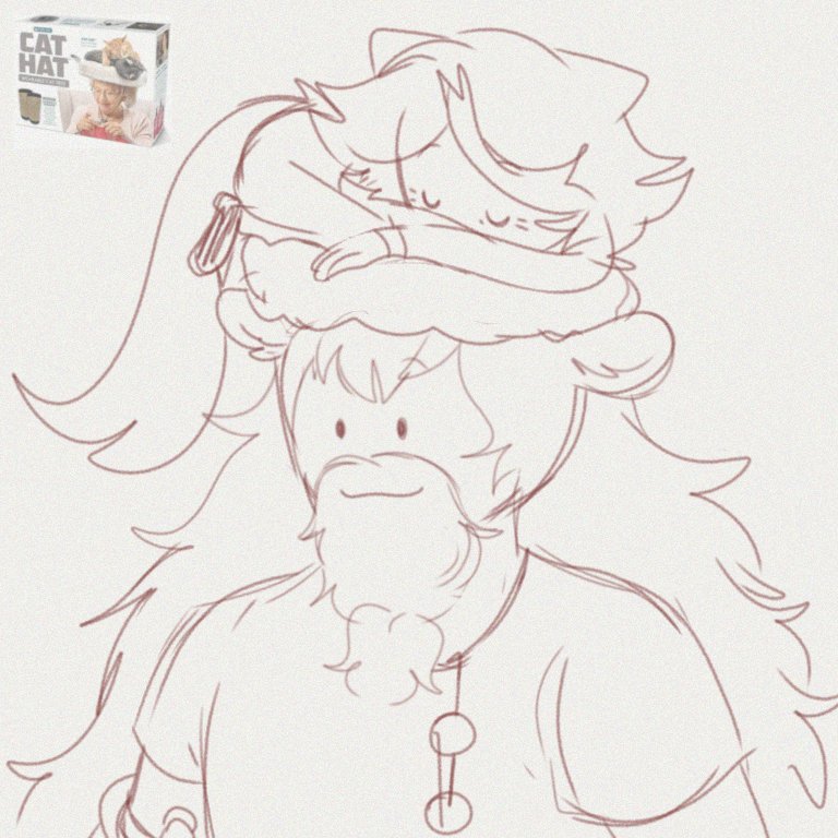 Tinukie_'s tweet photo. cat hat , thing https://t.co/tge4oaOul3