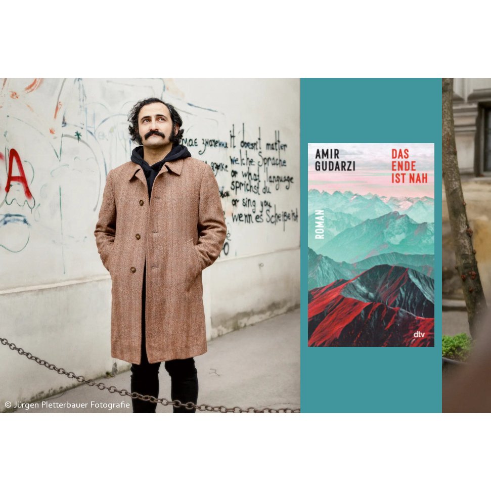 ForumLiteratur's tweet photo. Eben noch auf der Literaturgala der Frankfurter Buchmesse zu Gast, heute Abend im HLTM in Marburg: Amir Gudarzi, der seinen Roman "Das Ende ist nah" vorstellt. Los geht es 19:30 Uhr im Hessischen Landestheater am Schwanhof. https://t.co/eLoD5HQ9oC