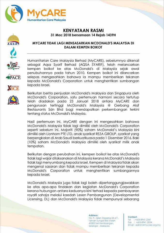heyFeera's tweet photo. Idk who u are and whats ur personal beef with these netizens tp kita sekarang dah ditahun 2023, semuanya dihujung jari. McD dah pernah release statement, MyCARE pun sudah. Hanya diri tu nak baca atau tak baca je.

And if u still nak boikot, silakan... xde sapa nak halang pun. Tapi jngn smpi keluar perkataan2 yang menunjukkan diri korang tu xde adab. "ada rasa darah anak anak palestine?" WTF is that?