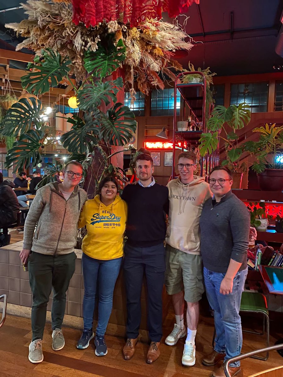 Congratulations to James Lloyd (<a href="/LloydCoolJames/">James Lloyd</a>), who passed his PhD Viva yesterday with minor corrections 🍾 Here's James celebrating with Prof. Oldham and Prof. <a href="/FrankSobott/">Frank Sobott</a>, his external examinder, and with the rest of the group 🎓

Best of luck for the future, we'll miss you!