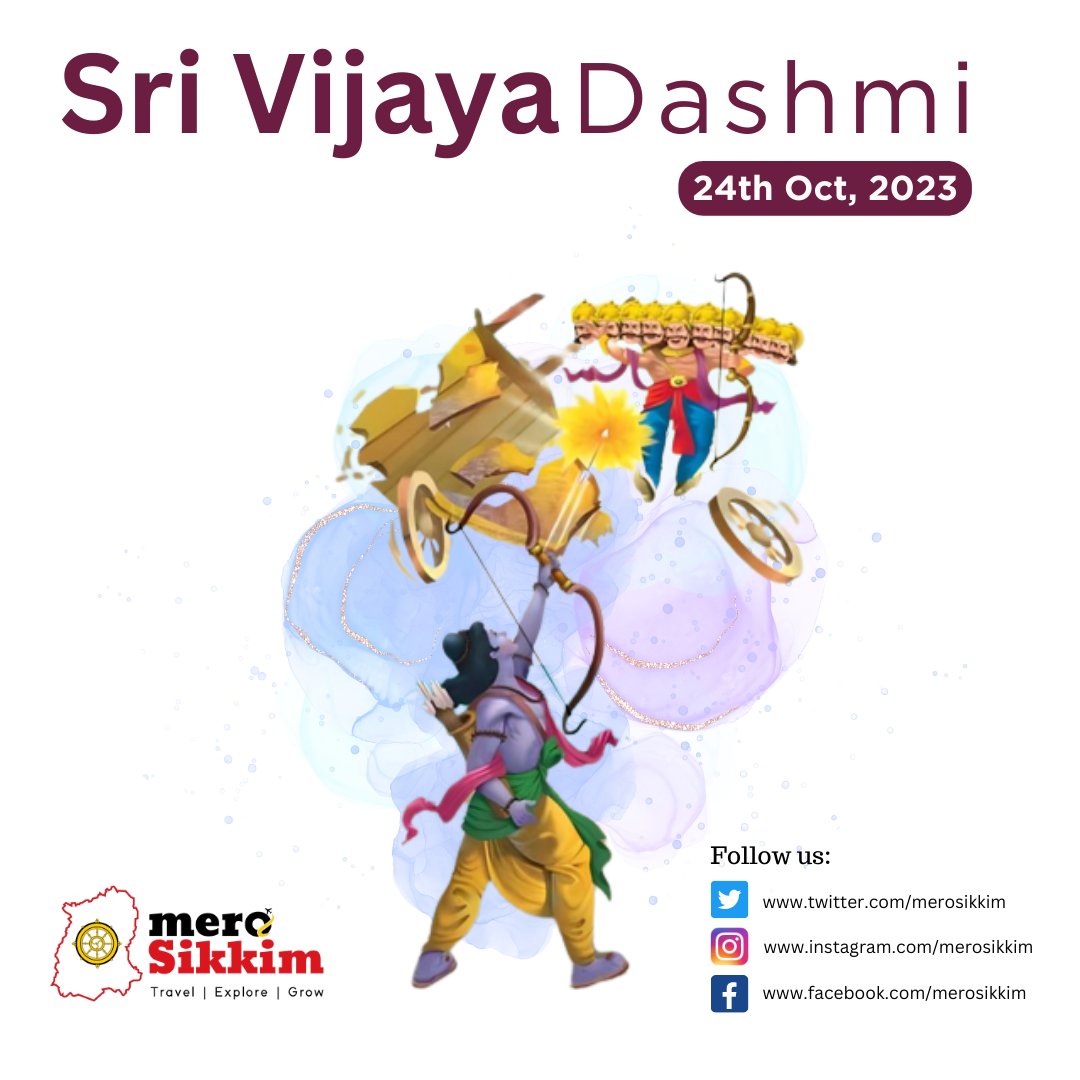 ansulphd's tweet image. Wish you all a very Happy Dussehra/ Vijaya Dashmi/Dashain 2023

follow @merosikkim 

#Dussehra2023 
#DussehraCelebrations 
#VijayaDasami2023 
#Ayodhya 
#ModiHaiToMumkinHai 
#BJP4IND 
#India 
#SanatanaDharma 
#Trending