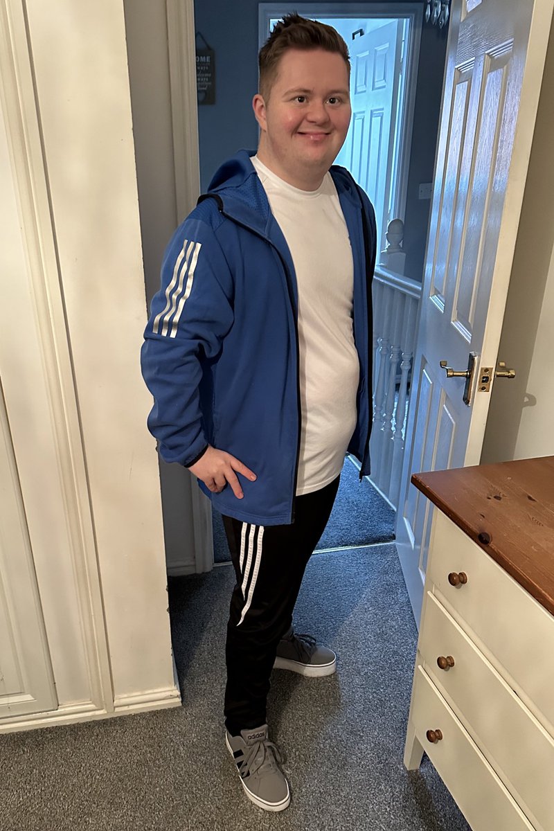 Hey <a href="/adidasUK/">adidas UK</a> 

You want a neurodiverse model ?

On his way to the amusements 😊