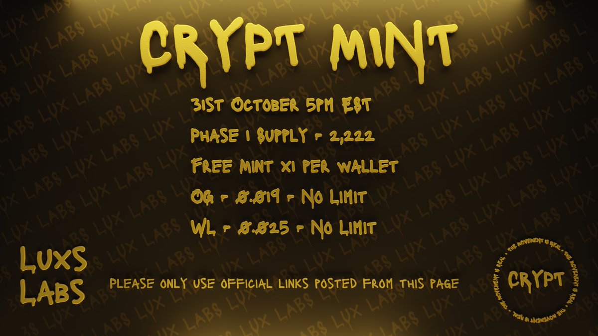 The Crypt tweet media