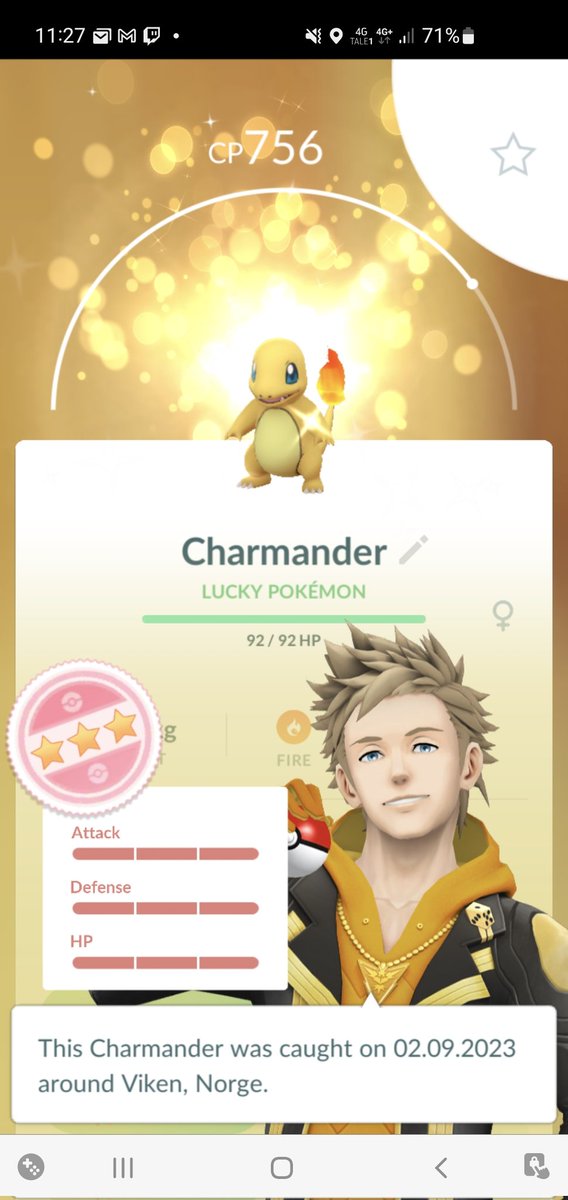 MileVisPOGO's tweet photo. MY FIRST SHUNDO IS LUCKY???? WHAT????
#Shundo #Luckyshundo #Luckytrade #PokemonGO https://t.co/wArx70Lo0B