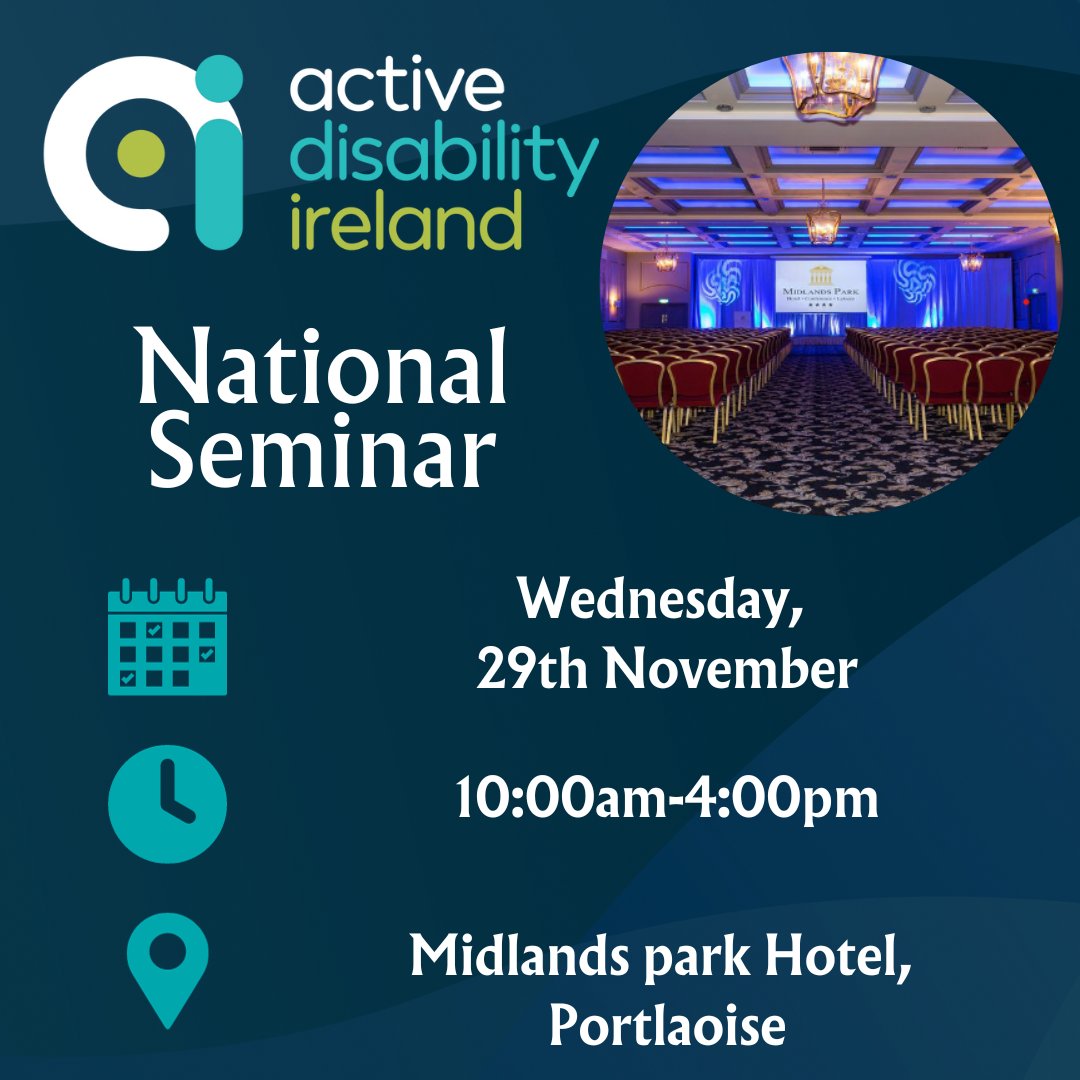 AD_Ireland's tweet photo. Our National Seminar tickets are on sale now. Tickets are limited so make sure to get them before they are gone.
Tickets can be purchased by clicking the link below:
https://t.co/N5WNrb5McU
#seminar #ImInToo #inclusion https://t.co/QxHvX1UH60