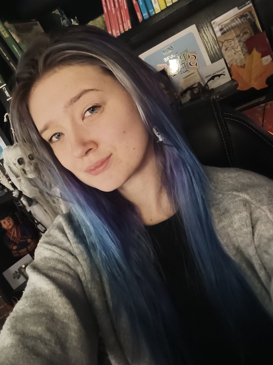 basiliisk's tweet photo. It's time to become a documentary filmmaker! 
We are live with Devil In Me, thank you @BandaiNamcoNO for the wonderful key and making spooktober the best 💜 

At 
Twitch dot tv slash Basiliisk https://t.co/EZZ2LoIvek
