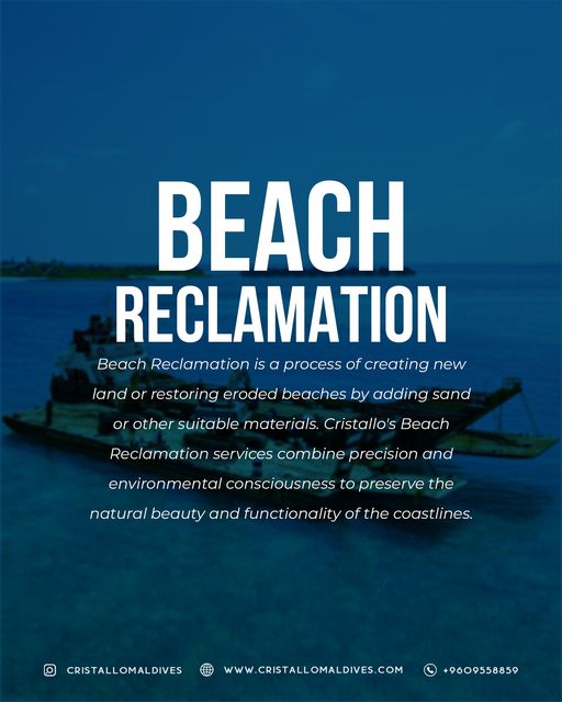 Reshaping the coastal beauty. Our beach reclamation services bring the beach back to life.

#beachlife #Maldives #Oceans #MarineConstruction
#NaturalBeauty #beachfront