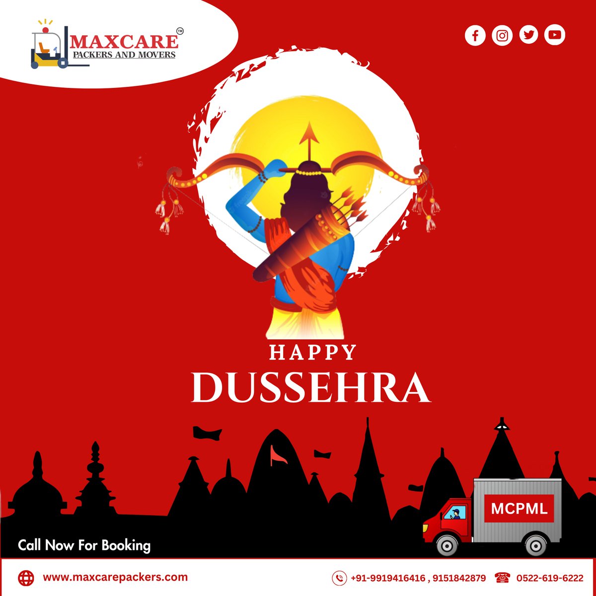 maxcarepacker's tweet image. It’s time to celebrate the victory of good over evil. A very happy Dussehra to you and your loved ones. Happy Dussehra!

#dussehra2023 #dussehra #HappyDussehra #MCPML #maxcarepackersandmovers