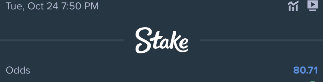 Mrbankstips's tweet photo. Tuesday tips on STAKE 

41 odds ⚽️ 
Bet slip https://t.co/WltHPeJOPL

80 odds 🎾  
Bet slip https://t.co/uWbfjylpEK

Register on STAKE via link https://t.co/zNIDVi9VVx

Promo code banks

You get 200% bonus on your first deposit for using promo code Banks and completing KYC lvl 2

Contact https://t.co/ImeKoLS9kq for Stake account deposits

Bet responsibly 🔞

Join https://t.co/onNA2IpWas