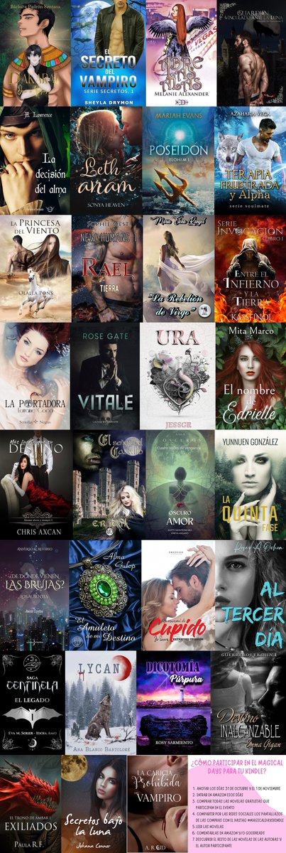 ¡7 días! Solo quedan 7 días para el Magical Days para tu Kindle.
Un Halloween en el que podrás conseguir 31 novelas GRATIS. 

Imagen Halloween encontrada en Google. 

#magicaldaysKindle #magicaldayskindle