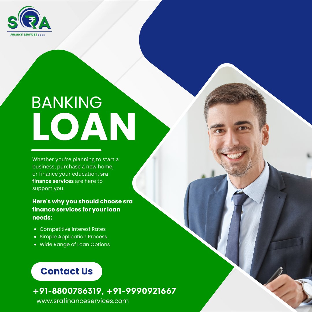 'Contact us for all your loan needs! We're here to assist you every step of the way.

📧 Email: info@srafinanceservices.com
🌐 Website: srafinanceservices.com
📞 Phone: +91-8800786319, +91-9990921667

💼💫 #LoanAssistance #SRAFinanceServices'