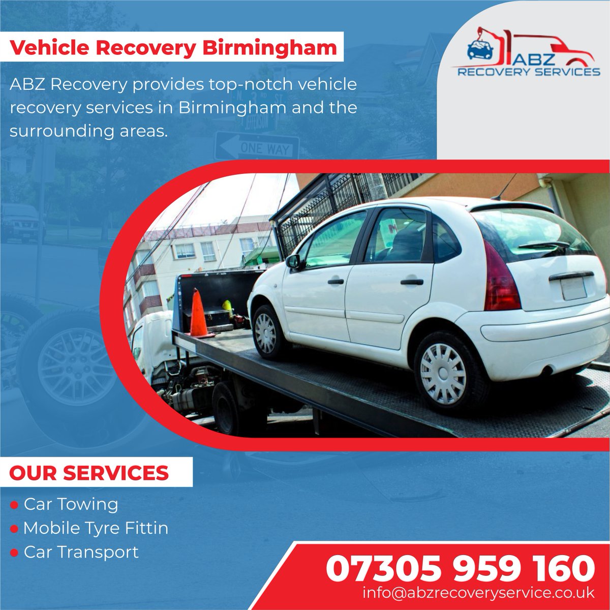 Your reliable choice for vehicle recovery in Birmingham, United Kingdom. We provide prompt and professional recovery services for your peace of mind.

abzrecoveryservices.co.uk
#VehicleRecovery
#BirminghamRecovery
#BreakdownRecovery
#CarTowing
#EmergencyRecovery