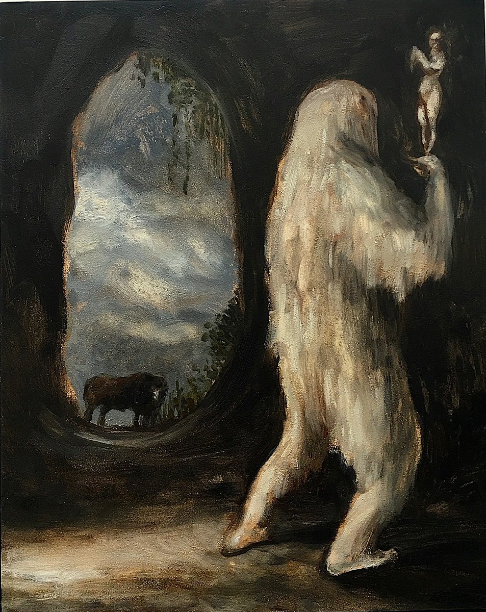 Poppets, tarot cards &amp; #art (this is Lisa Ivory’s ‘Cave Icon’): find them all at the <a href="/witchmuseum/">MWM</a> in #Boscastle. Here’s #7reasons to visit this fascinating site, which celebrates the world of #magical practices. See >>> theartssociety.org/arts-news-feat…