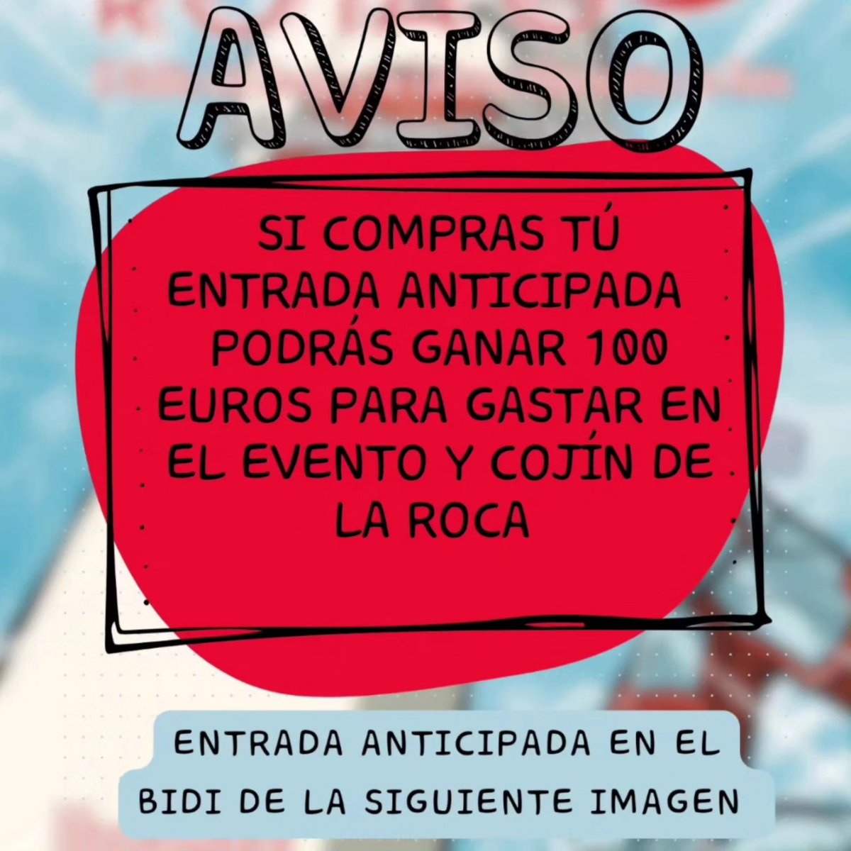 EventosGoFF's tweet photo. Recordad que este sábado nos vemos en #Rotago, podéis comprar vuestra entrada tanto en taquilla como en el bidi que acompaña a estas imágene, si lo hacéis anticipadamente tendréis la posibilidad de ganar un cheque regalo de 100 euros para gastar en el evento y un cojín de la roca https://t.co/KvbzYZgI2O