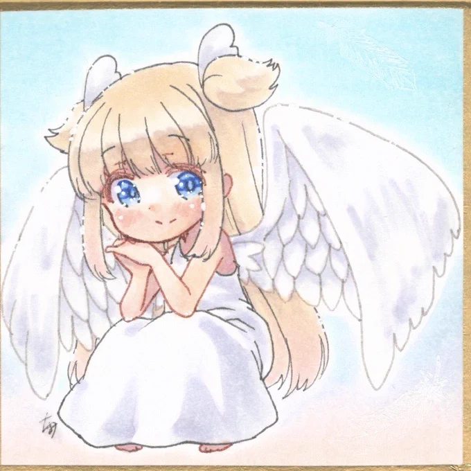 天使と髪長姫  #とつくにの絵本展