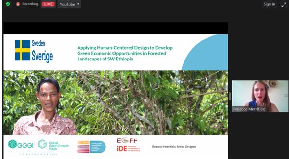 GGGIEthiopia's tweet photo. @GGGIEthiopia’s partner @iDEorg, Senior Designer, Rebecca Merrifield, delivered a highly informative presentation at #GGGWeek2023 on the discovery-phase of human-centered design (HCD) work conducted for the @SweinEthiopia-funded #forest and #biodiversity #conservation project. https://t.co/vMAbkGJhV2
