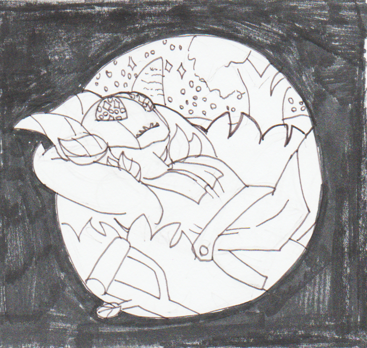 MH65828's tweet photo. #inktoberday23 Celestial https://t.co/W6jJqzMRUW