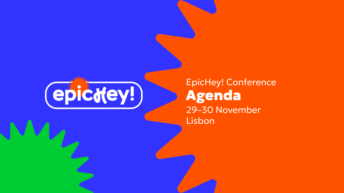 Hey 👋 Agenda is now available! In general. EpicHey will start at 10:00am on November 29 and finish at 18:00 on November 30. There will be enough… #itconf #developers #Lisbon