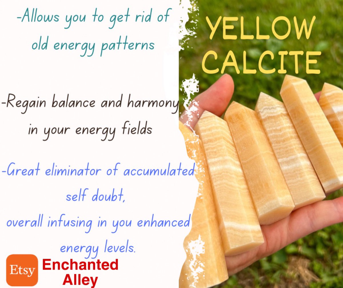 #yellowcalcite #crystaltowers #etsyhandmade #etsyfinds #crystalshop #crystals