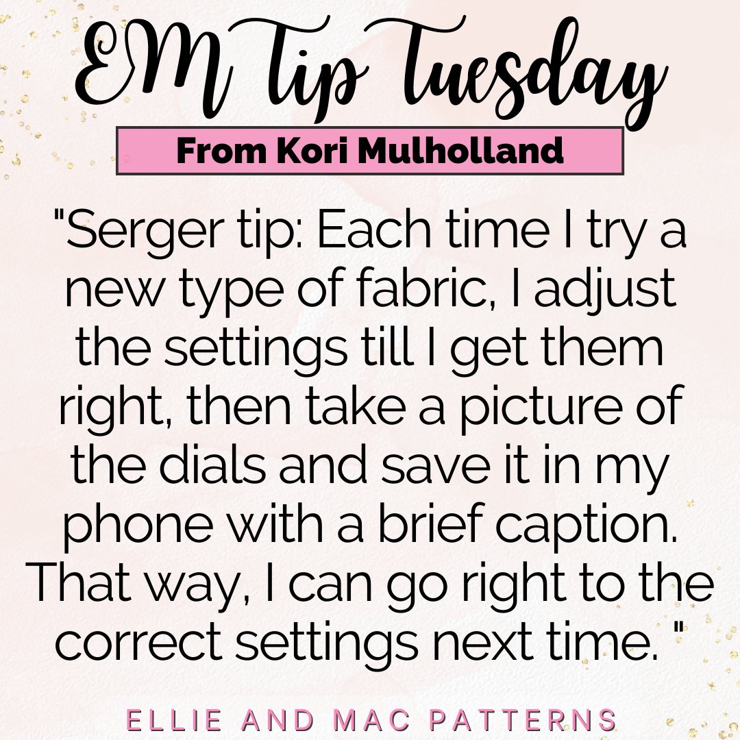 Ellieandmac's tweet photo. 💡If you want to become the best sewist you can be, it's essential to soak up all the sewing knowledge you can. That's why we started Ellie and Mac Tip Tuesdays; to learn and share so we can all become the best together!
#ellieandmac #ellieandmacpatterns #emtiptuesday #sewingtips https://t.co/lCrGuXXCOz