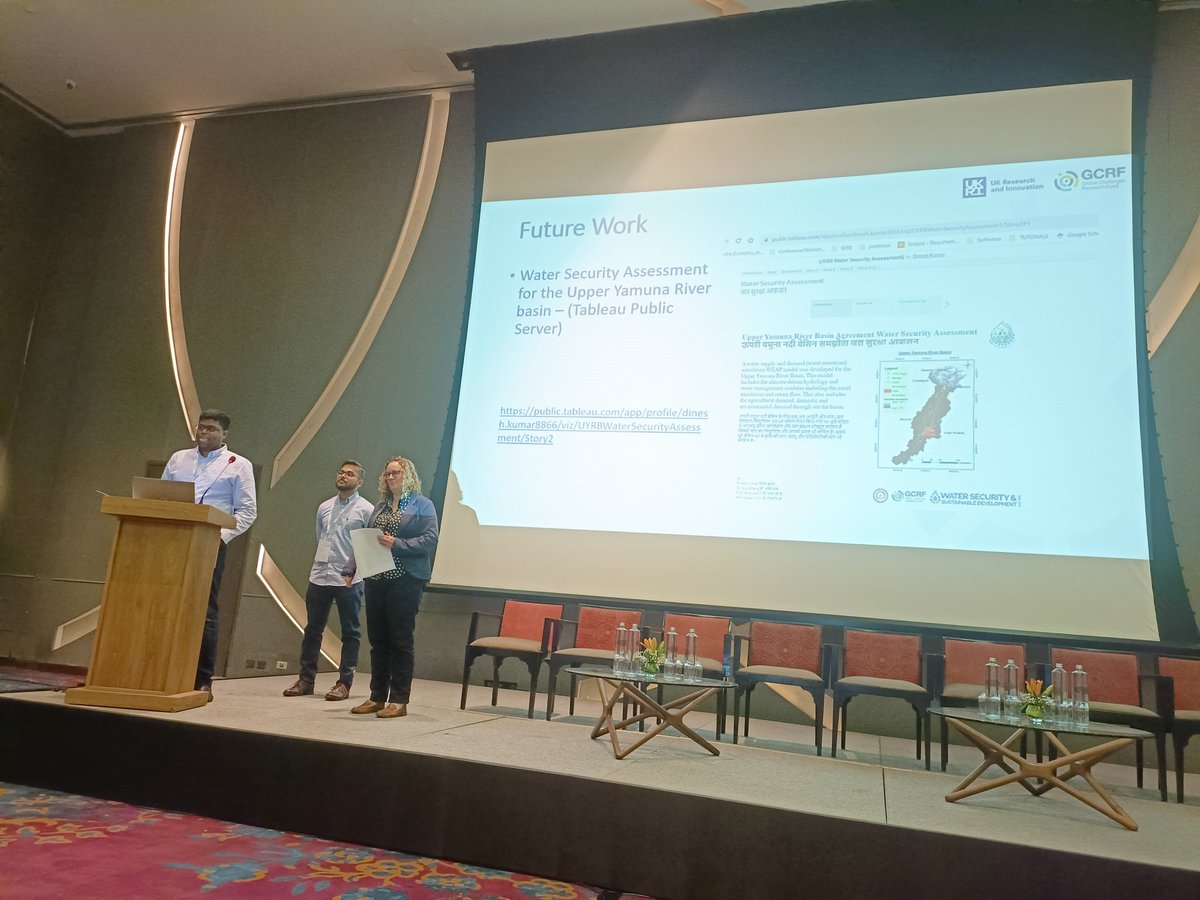 IITDWS's tweet photo. Mr. @dk_iitd @iitdelhi &amp; Mr. Nitin Singh @DELHI_SPA delivered an excellent presentation on  "Water Security Assessment for the Upper Yamuna River Basin" focusing on the WEAP model, policy, and governance.
@GCRFWaterHub @fitt_iitd https://t.co/eMjkQFi6hu