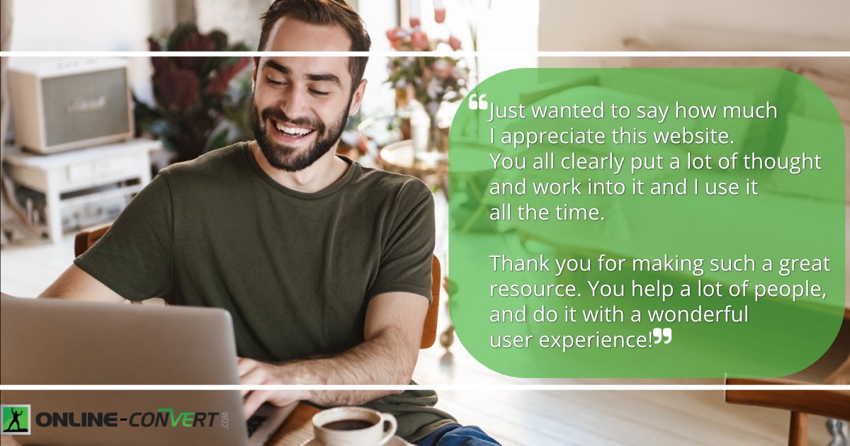 onlineconvert's tweet photo. Your kind words keep us inspired to provide the best file conversion experience. 

Here's to making your tasks easier and more efficient every day! 
#TestimonialTuesday #OnlineConvert https://t.co/V5KbCmntik