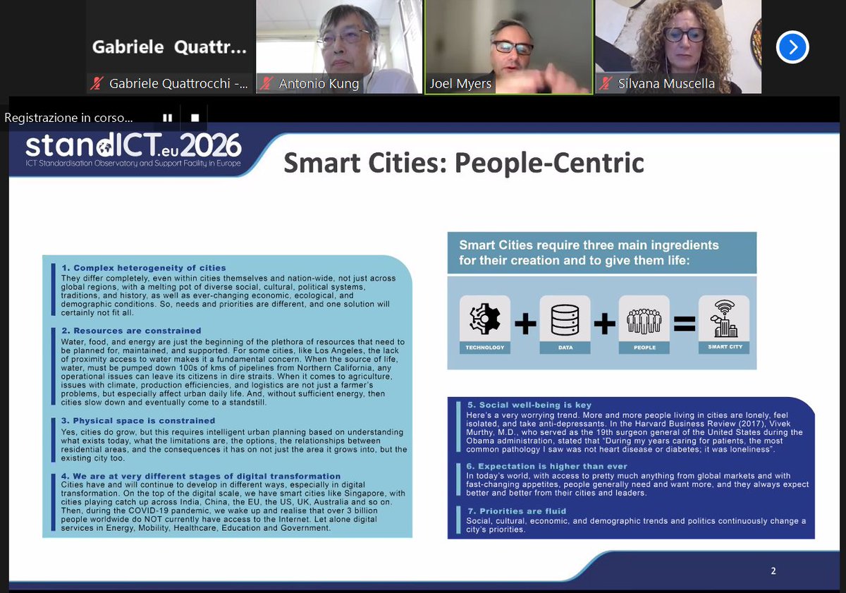 Stand_ICT's tweet photo. 🏃♂️ If you can't make it, don't worry! We're going to upload the recording and the slides here: https://t.co/atRZKTqkGx
🧔 Joel Myers - @IEEESA is now telling us more about the work behind the drafting of the #StandICT TWG Landscape report on the #CitiVerse #standards. https://t.co/CSGtiRV8yi