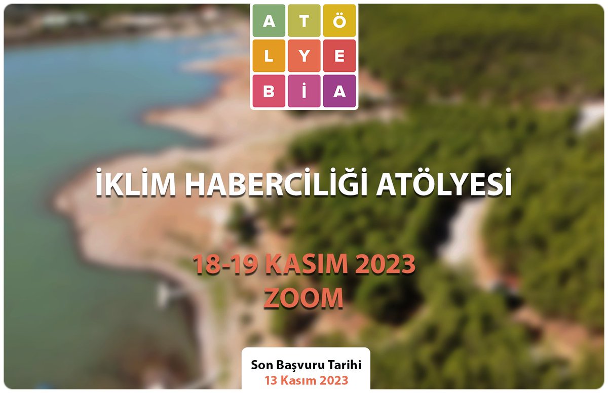 bianet_org's tweet photo. 📢 Atölye BİA’dan Seçim Dönemlerinde İklim Haberciliği Atölyesi’ne çağrı

🗓️ Son başvuru tarihi: 13 Kasım 2023

📎 Detaylı bilgi ve başvuru formu için: https://t.co/WTfUpAgYSN https://t.co/3eGFStP2wk
