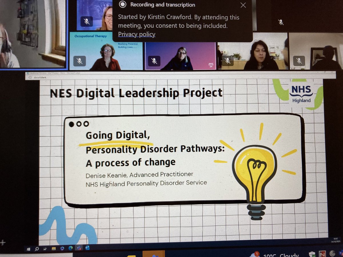 Kate Patience - Quate (@nhshkpq) on Twitter photo Great presentation from Denise Keanie <a href="/NHSHighland/">NHS Highland</a> describing how digital access to resources can professional improve decision making & outcomes for people with diagnosis of personality <a href="/NMAHP_Highland/">NMAHP NHS Highland</a> <a href="/NHSHQIteam/">NHSH Quality Improvement Team (NMAHP)</a> <a href="/BusyOaT/">Arlene</a> <a href="/barrymuirhead/">Barry Muirhead</a> Great presentation from Denise Keanie <a href="/NHSHighland/">NHS Highland</a> describing how digital access to resources can professional improve decision making & outcomes for people with diagnosis of personality <a href="/NMAHP_Highland/">NMAHP NHS Highland</a> <a href="/NHSHQIteam/">NHSH Quality Improvement Team (NMAHP)</a> <a href="/BusyOaT/">Arlene</a> <a href="/barrymuirhead/">Barry Muirhead</a>
