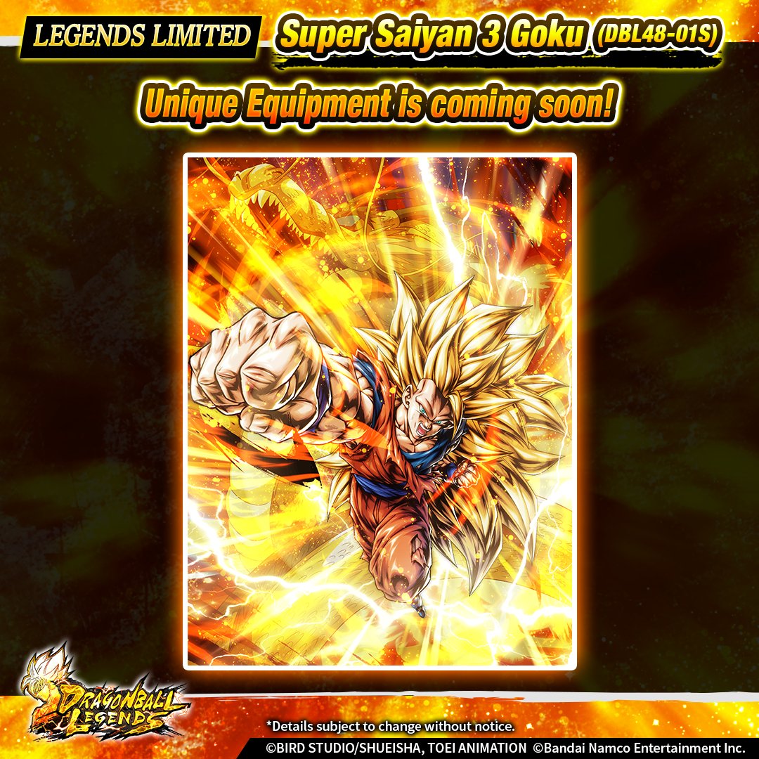 Super Saiyan 3 Goku (DBL48-01S), Characters, Dragon Ball Legends