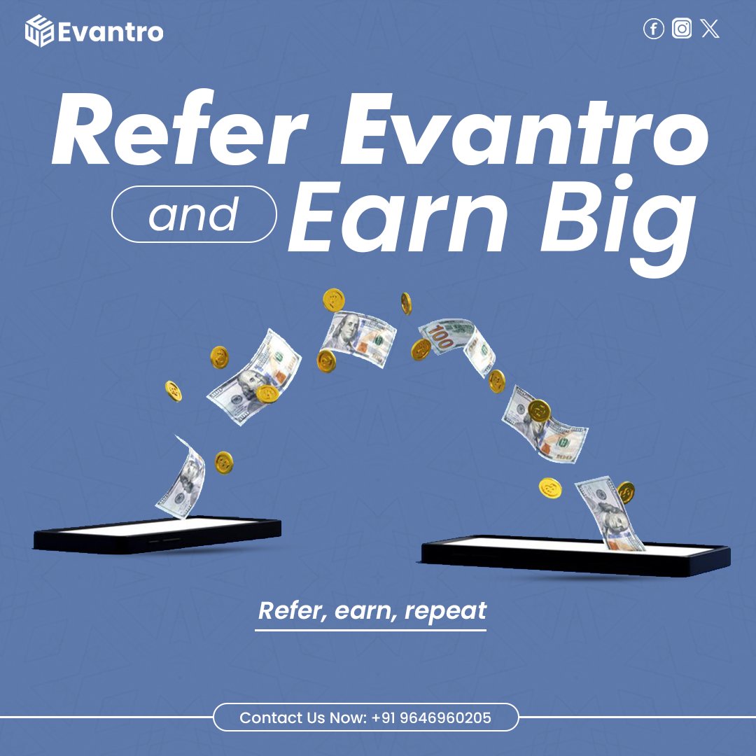EvantroTech's tweet image. Ready to boost your earnings? Refer Evantro to others and enjoy commission on successful partnerships. Let&apos;s grow together!
evantro.com
#Evantro #referralprogram #commissionearnings #growtogether #digitalsuccess #partnerwithus #passiveincome #partnershipopportunity