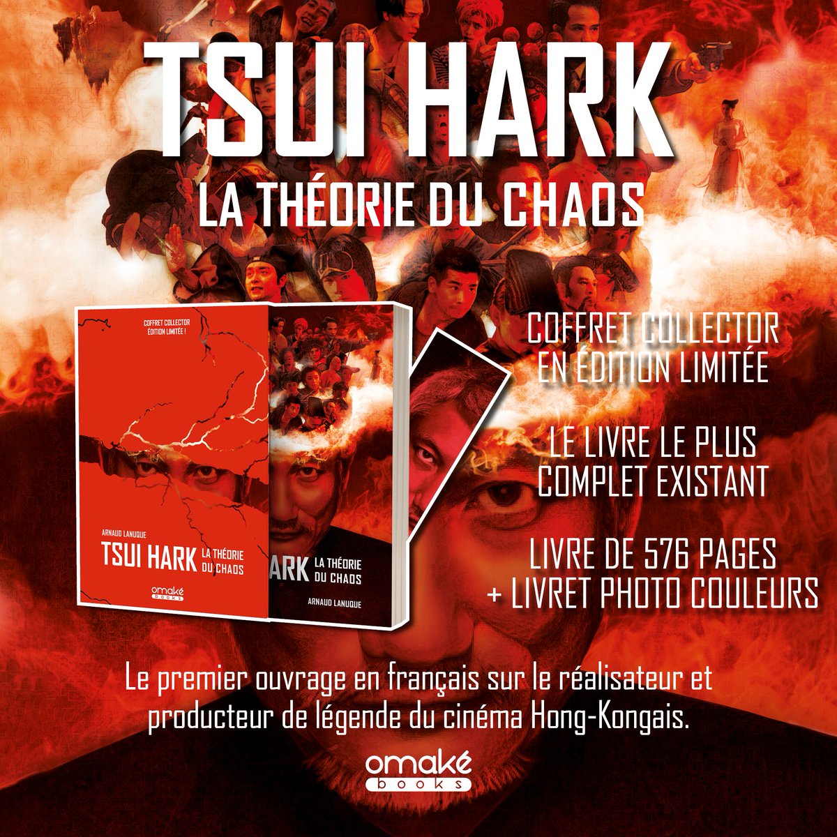 omakebooks's tweet photo. [ANNONCE]

L'ouvrage le plus complet en français et intégralement consacré à ce génie qui a marqué de son empreinte le cinéma de Hong Kong et de Chine : TSUI HARK ✨

⭐️ Coffret collector limité⭐️

📽️ SORTIE LE 23 NOVEMBRE 2023 🎬

En précommande : https://t.co/tIMaCzPamn https://t.co/CNiUzsVOhW