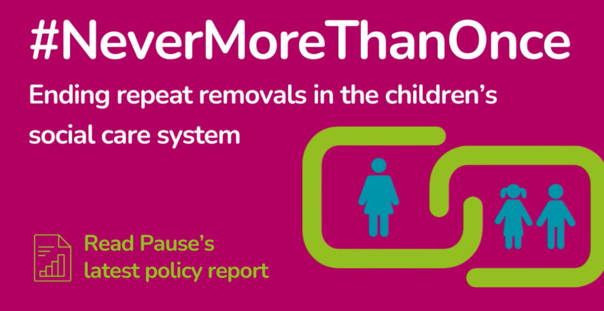 NuffieldFJO's tweet image. In case you missed it, this important report from @PauseOrg, which draws on our research, highlights some key recommendations for ensuring no family experiences the removal of a child more than once. 

#NeverMoreThanOnce

You can read the report here:  pause.org.uk/wp-content/upl…