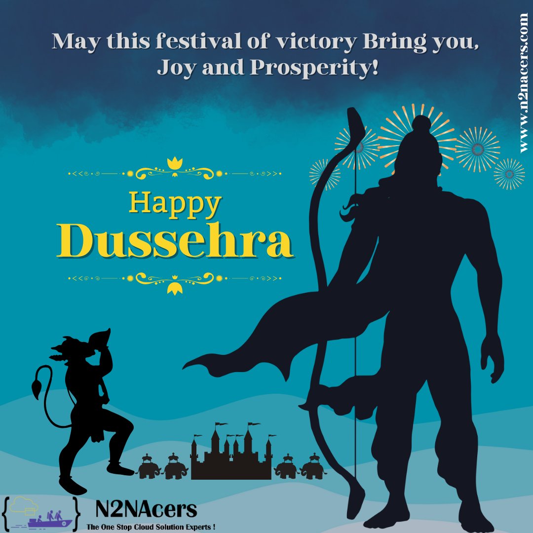 N2NAcers's tweet photo. May Lord Ram keep lighting your path of success and may you achieve victory in every phase of life. Happy Dussehra!
#dussehra2023 #Ram #ramblessings #celebrations https://t.co/Se3d8r1TBR