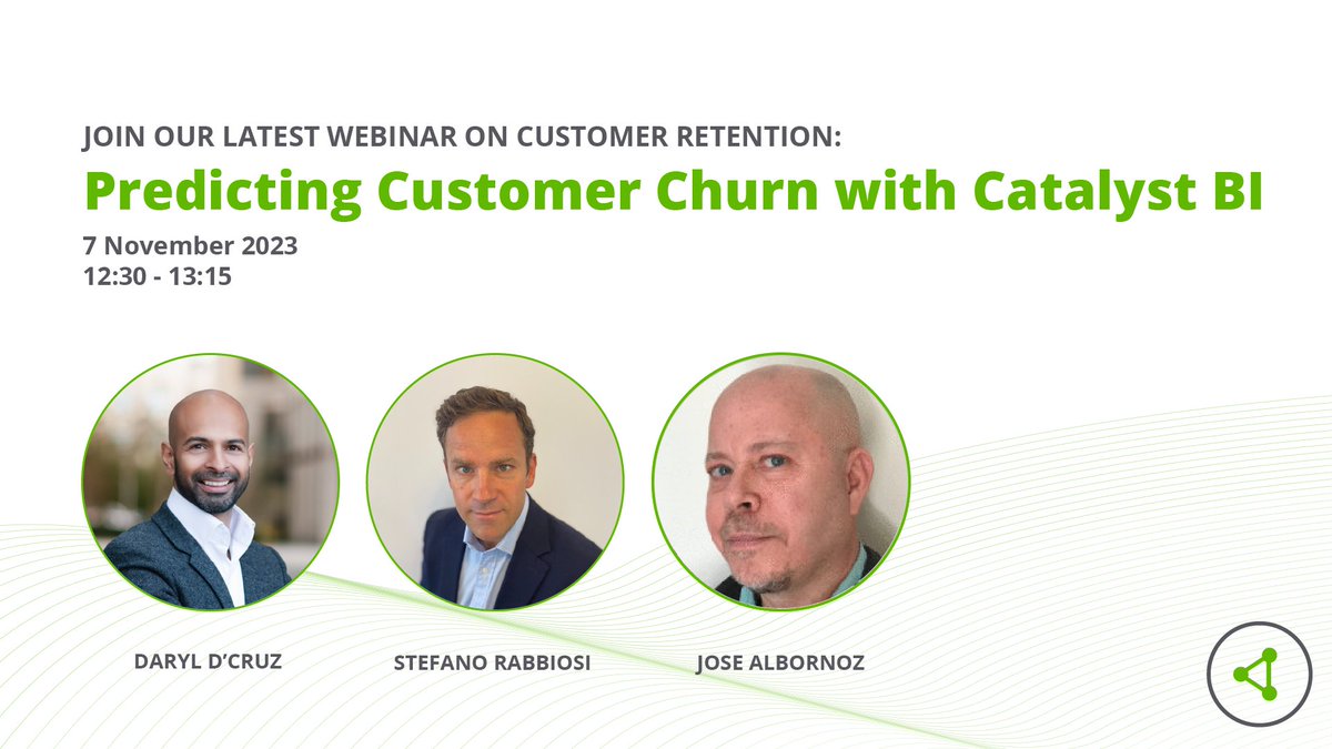 🎯 Uncover the secrets of customer loyalty with Catalyst BI's upcoming webinar! Dive deep into churn analytics. Secure your spot! 🚀📊 

hubs.la/Q025z-580

#BIInsights #ChurnWebinar