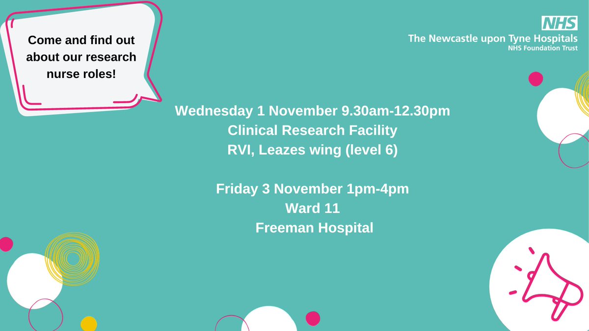 We're currently recruiting for research nurses in various clinical areas❤️If you'd like to find out more, come along to our drop-in sessions where our lovely team will be on hand to answer your questions➡️bit.ly/3tLRZGJ