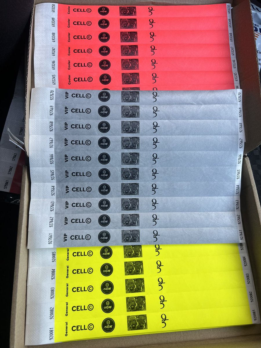 EventWristTags's tweet photo. Good day

We offer a variety of colors and sizes of wristbands. We are just one call away to assist you and provide gate control with wrist tags, ranging from VVIP, VIP, and General to Golden Circle.

Cell/ WhatsApp: 068 127 8101 / 033 322 1414
Email: eventwristtags@gmail.com https://t.co/zo70mVoAE5