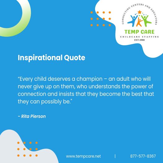 “Every child deserves a champion – an adult who will never give up on them, who understands the power of connection and insists that they become the best that they can possibly be.' - Rita Pierson

#TeachersOfInstagram #SubstituteTeacher #HR #Teacher #TeacherLife #SanMateo