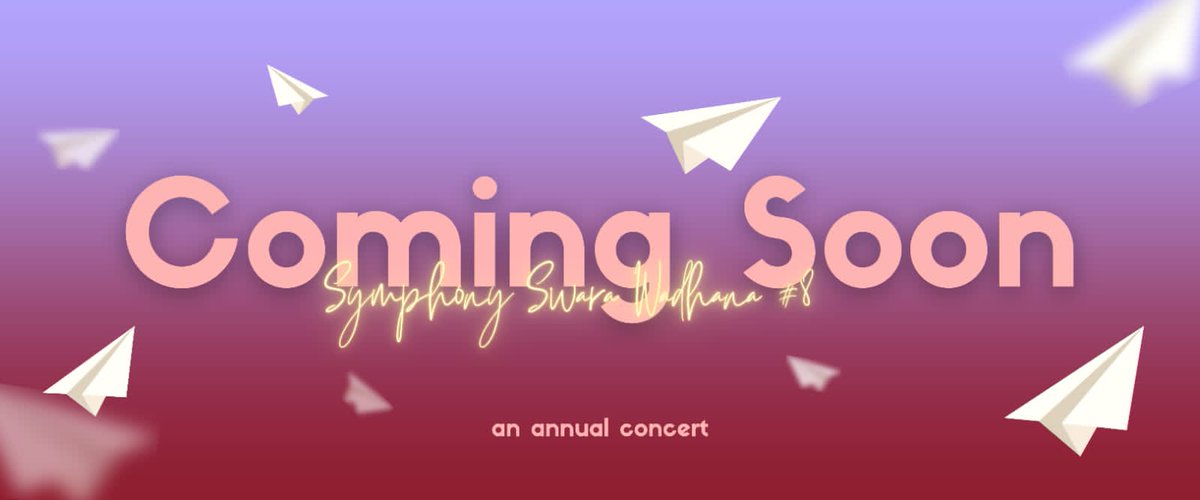 [AN ANNUAL CONCERT 2023]

✨Symphony Swara Wadhana #8✨ is coming in December!

Get prepared for our annual concert and see you soon🔥

Stay tuned on <a href="/psm_sw_uny/">PSM Swarawadhana UNY</a>❗

VIVA PSM,
SWARA WADHANA🎶