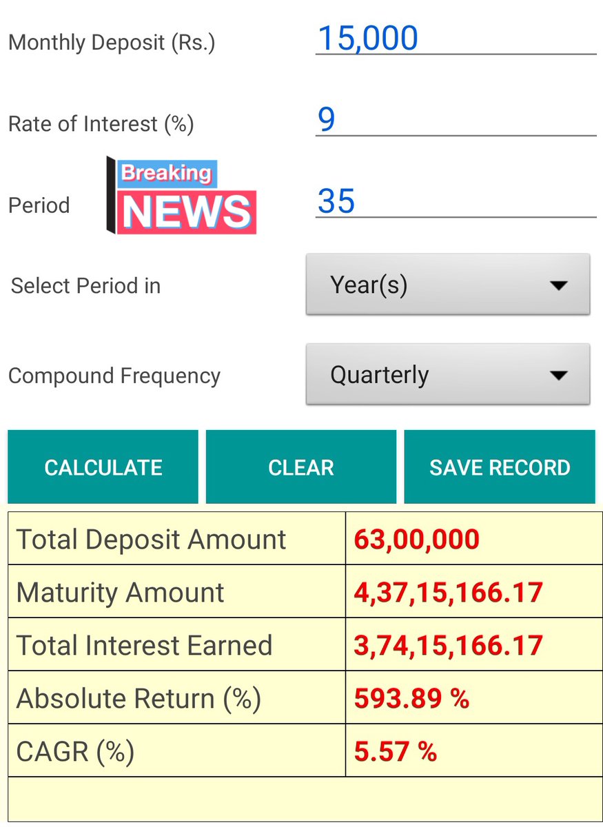 हमे हमारा पैसा दे दो या इतना retirement पर दे देना, नही चाहिए इससे ज्यादा 
#ScrapNPS
#5DaysBanking

#RecurringDeposit much better than #NPS 
#NPS_QUIT_INDIA