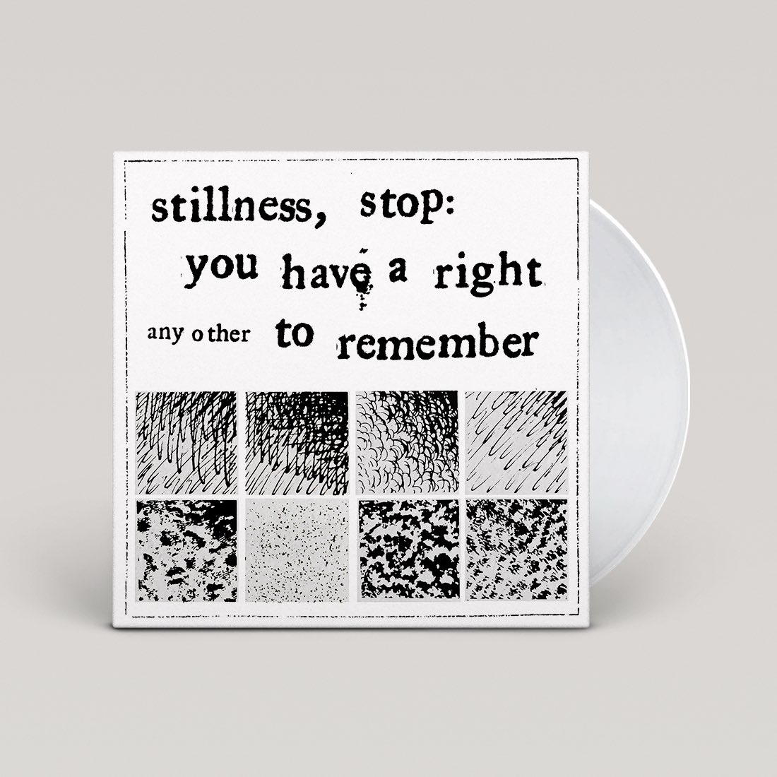 my 3rd record: “stillness, stop: you have a right to remember”, out on jan. 26th 2024 via <a href="/42Records/">42 Records</a> (pre-orders start now). you can listen to the first single “awful thread” out tonight — at midnight! i feel excited and relieved and scared and so many things all at once.