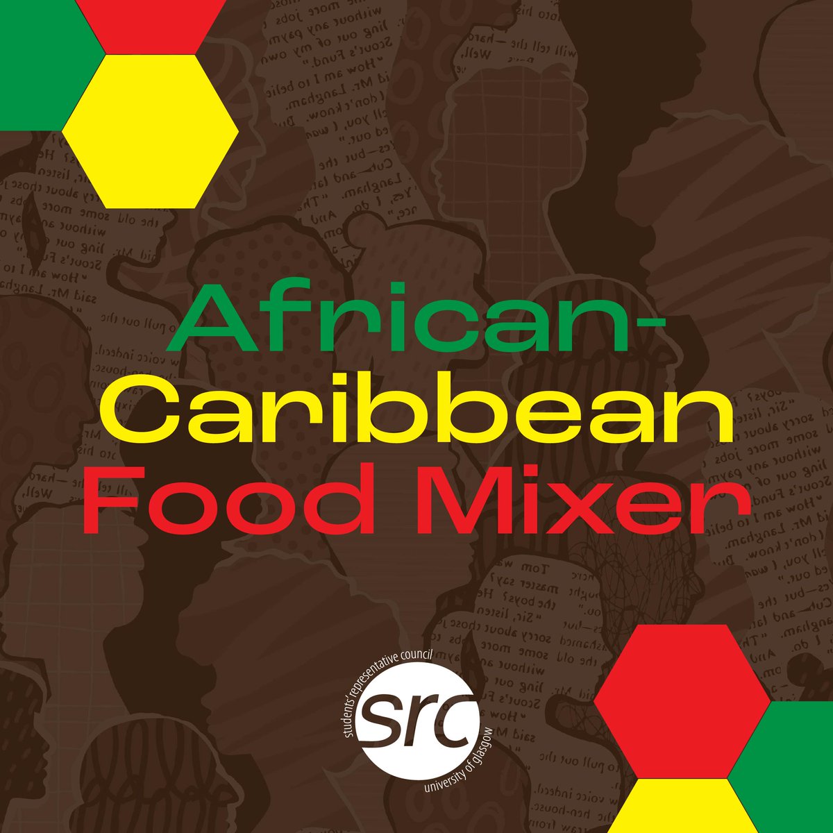 glasgowunisrc's tweet image. Join us this Thursday 26 October 12-2pm in the WeeG @thegilchristpg for our African-Caribbean Food Mixer 😍🍽️

With delicious food courtesy of afrikkitchen, the event is free to attend and will be a great chance to meet fellow students and take a break. 

First come, first serve!