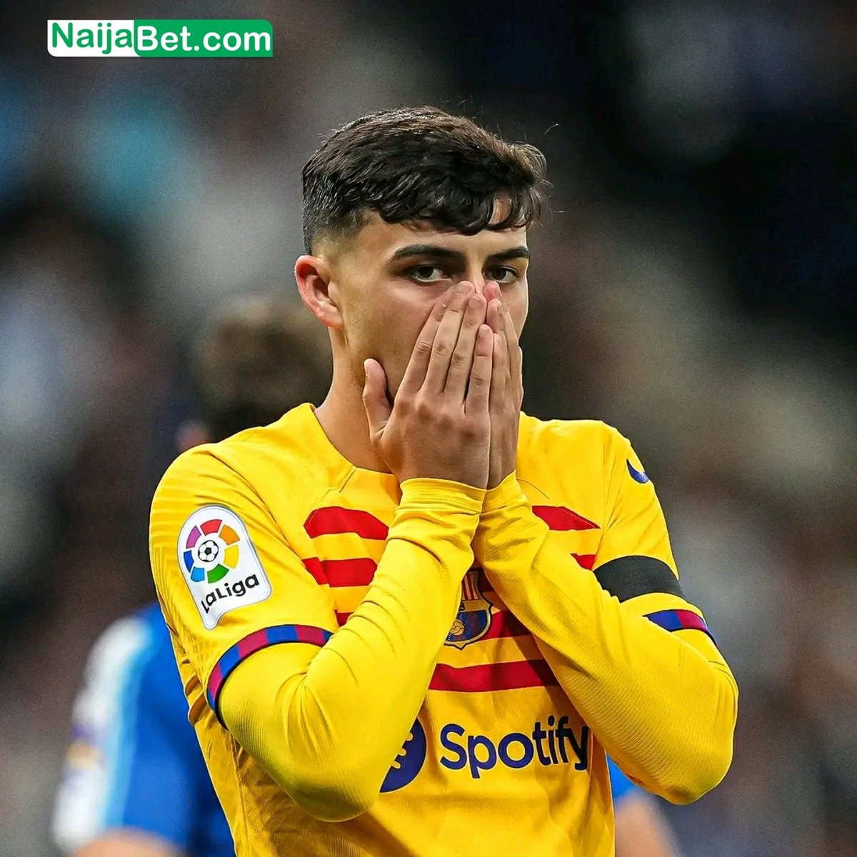NaijaBet's tweet photo. Pedri is OUT of El Clásico, per Diario Sport 😢 ❌

#NaijaBet #ChampionsLeague #FastestPayout NaijaBet | Copenhagen | Zack Orji | Bassey |Man United | #UCL | #ChampionsLeague | Mr Banks | Arsenal | Ben 10 | Ange Postecoglou | NYSC | James Maddison | Fiorentina | Bayern Munich https://t.co/t4yOYgo6qq