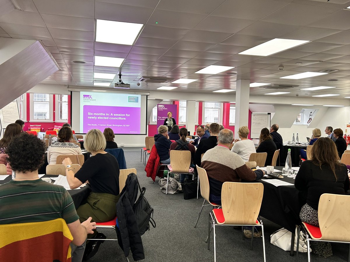 A great turnout and start to our session for new councillors in the West Midlands this morning! <a href="/LGAcomms/">Local Government Association (LGA)</a> #newcouncillors #sixmonthsin #lga #teamwestmids