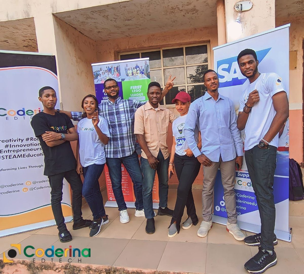 coderina's tweet image. High hi! 👋
From the fantastic Coderina team to you.
We truly appreciate your time and effort.
Huge thanks to our sponsors and partners.
#coderinaib
@sap4good @dowNewsroom @NigEducation @FIRSTLEGOLeague @Ford @firstweets @LEGOFoundation
#steameducation #Abuja
