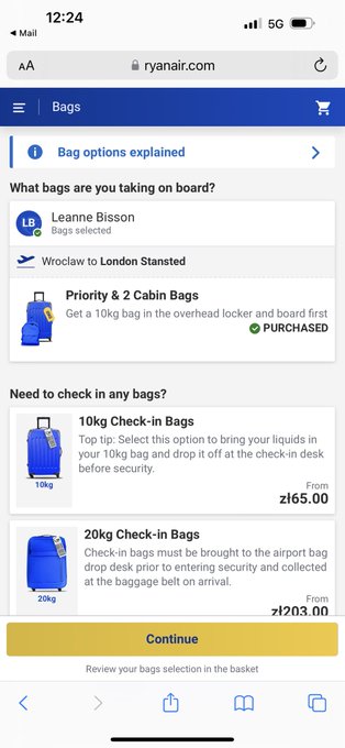 @askryanair hi I&rsquo;m flying Wrocław to stansted tomorrow and brought this option but do I need to buy another<a class="tags" target="_blank" title="On Twitter" href="/?out=eyJ0eXAiOiJKV1QiLCJhbGciOiJIUzUxMiJ9.eyJpYXQiOjE3MjQ5MDM1NzIsImlzcyI6InR3cG9ybnN0YXJzLmNvbSIsIm5iZiI6MTcyNDkwMzU3MiwiZXhwIjoxNzU2NDM5NTcyLCJyZWRpcmVjdF91cmwiOiJodHRwczovL3R3aXR0ZXIuY29tL2Fza3J5YW5haXIifQ.W8hJ4mwJOwQYSjOtIActLBllfKofennykcP0Ry4TIu_do9N27MwvAD6UNSJuft9phVwymXipSjSOp40qmwB8Vw">@askryanair</a><a href="/tag/chriscorner"class="tags"><span>#chriscorner</span></a><a href="/tag/iamx"class="tags"><span>#iamx</span></a>