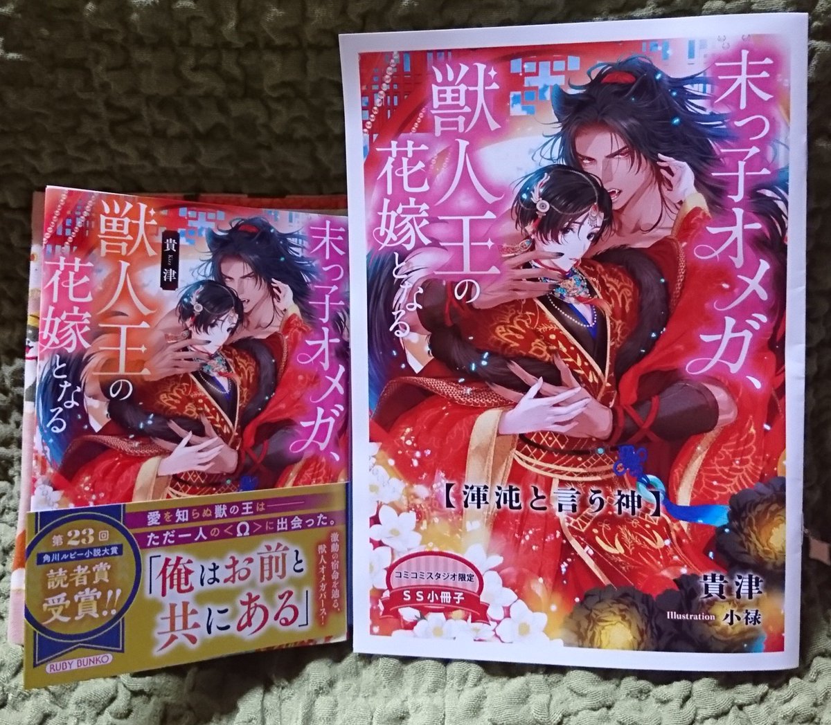 愛しい幻獣王と七つの夜を越えて #貴津 著 #明神翼 イラスト #BL小説