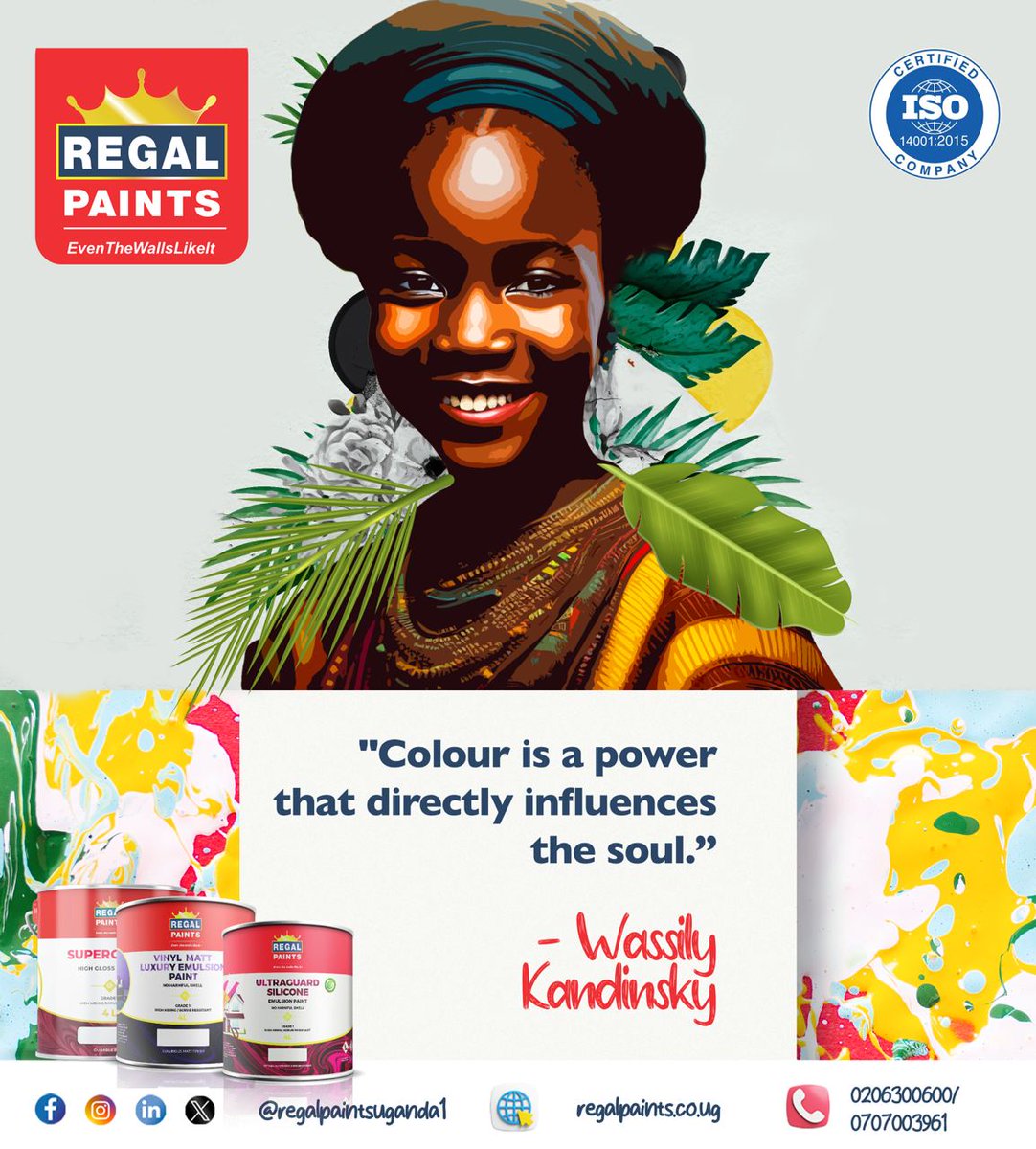 regalpaintsug1's tweet image. Discover the power of color with Regal Paints! 

Our shades have the ability to speak to your soul in ways words cannot.

Let us provide you with the perfect color that resonates with you because we care about you that much.

#RegalPaints
#ColorInfluence
#EvenTheWallsLikeIt 🎨💫