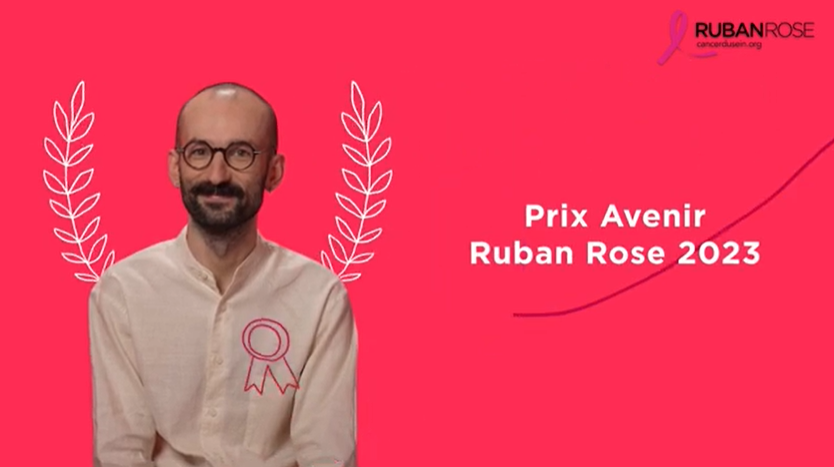 UnivParisSaclay's tweet photo. 🎖️ [PRIX]
Albertas Navickas, chercheur CNRS et chef de l’équipe "ARN, microenvironnement tumoral et #metastase" au GIRC -@UnivParisSaclay @institut_curie @CNRS - a été récompensé d'un prix Ruban Rose 2023🎗️par @RubanRose pour ses travaux ! #cancer👉https://t.co/dzbfxxVYWC https://t.co/hI506wn7Am
